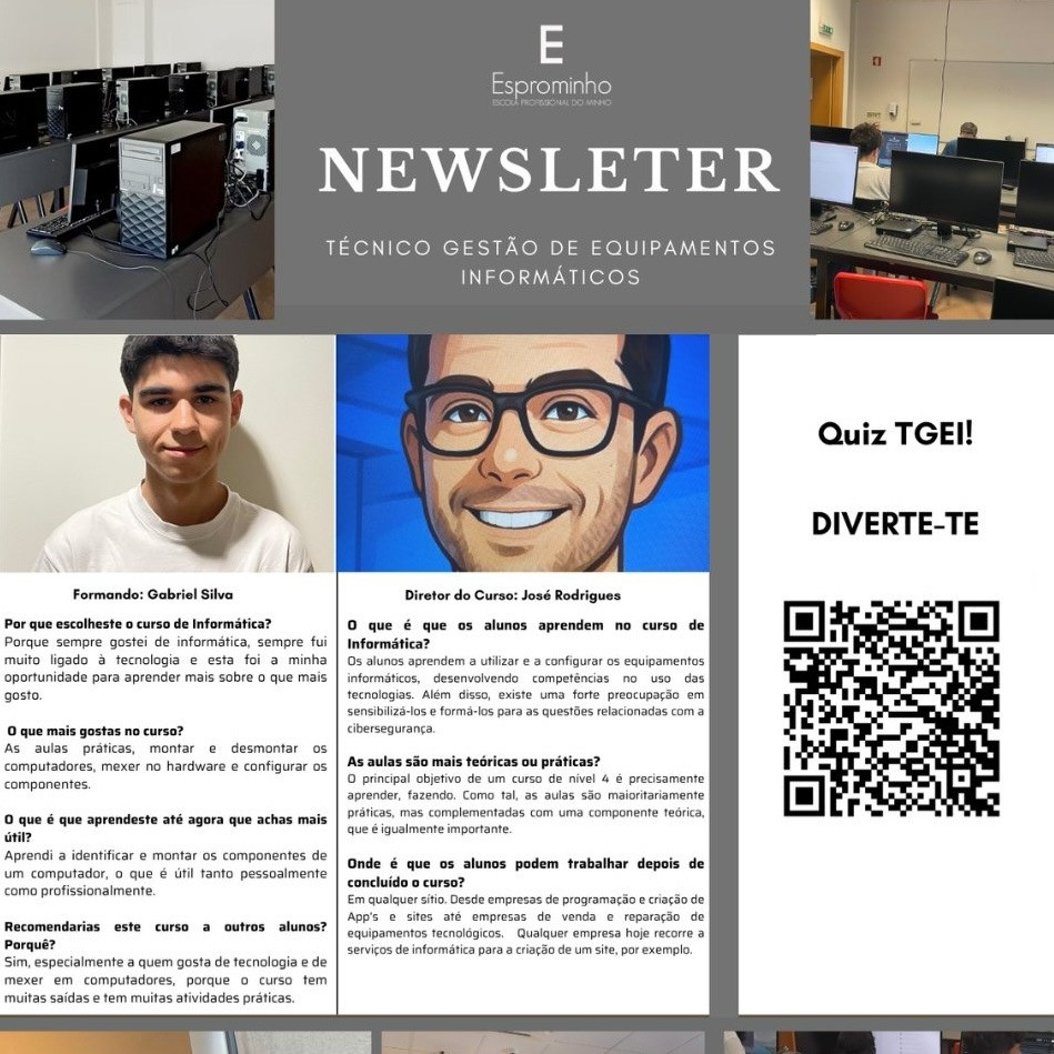 Descobre o Curso TGEI na ESPROMINHO – Escola Profissional do Minho